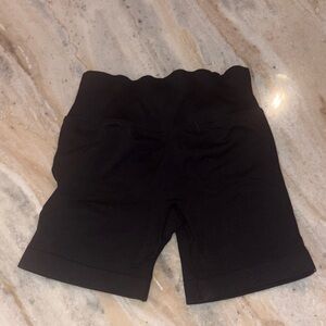 Black High-Waisted Shorts